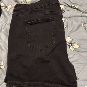 Torrid High Waist Black Denim Shorts